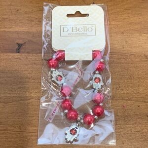 D'Bello Accessories Evil Eye Charm Good Luck Protection Red Beaded Bracelet